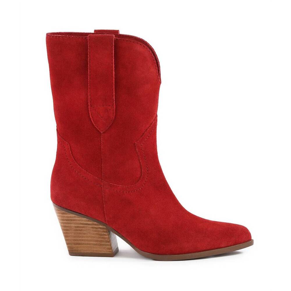 NEW SEYCHELLES women's line dance western boots in red